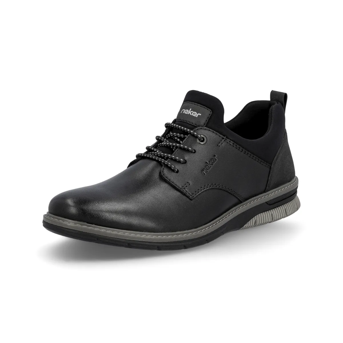 Stand Comfort Mono Mood Rieker Men's 14454-01 Black/Black Leather