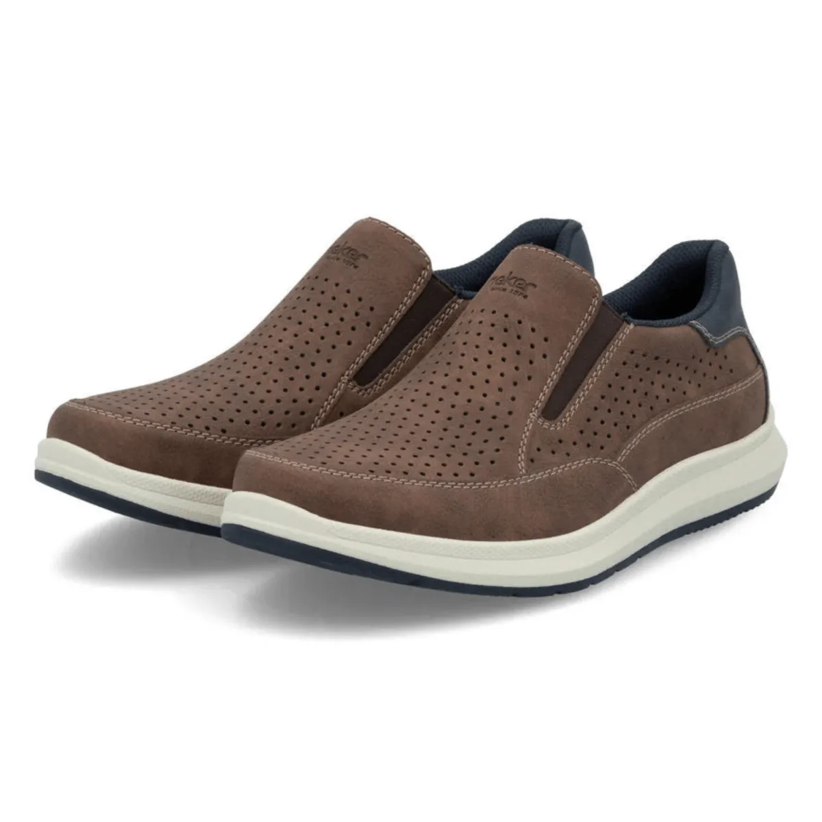 MachineWashable Rieker Men's 16952-24 Reinhard Tan/Midnight