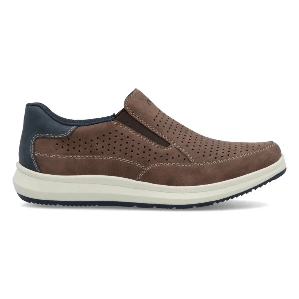 Rieker Men's 16952-24 Reinhard Tan/Midnight Balanced Walk