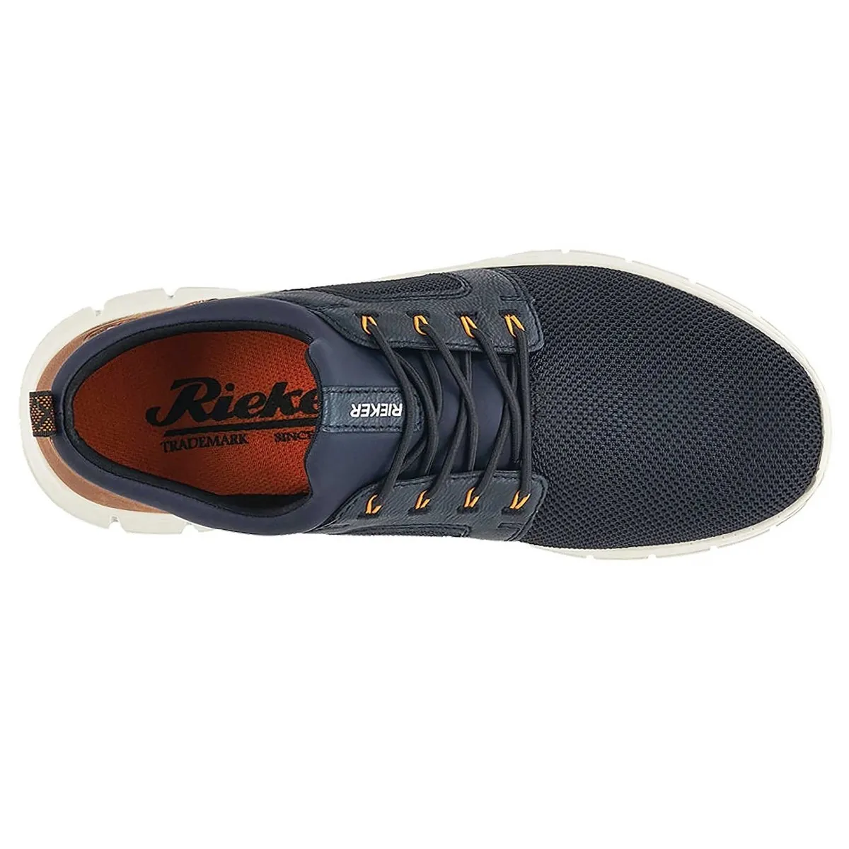 Timeless Form Air Touch Rieker Men's B7796-14 Blue/Tan Fabric