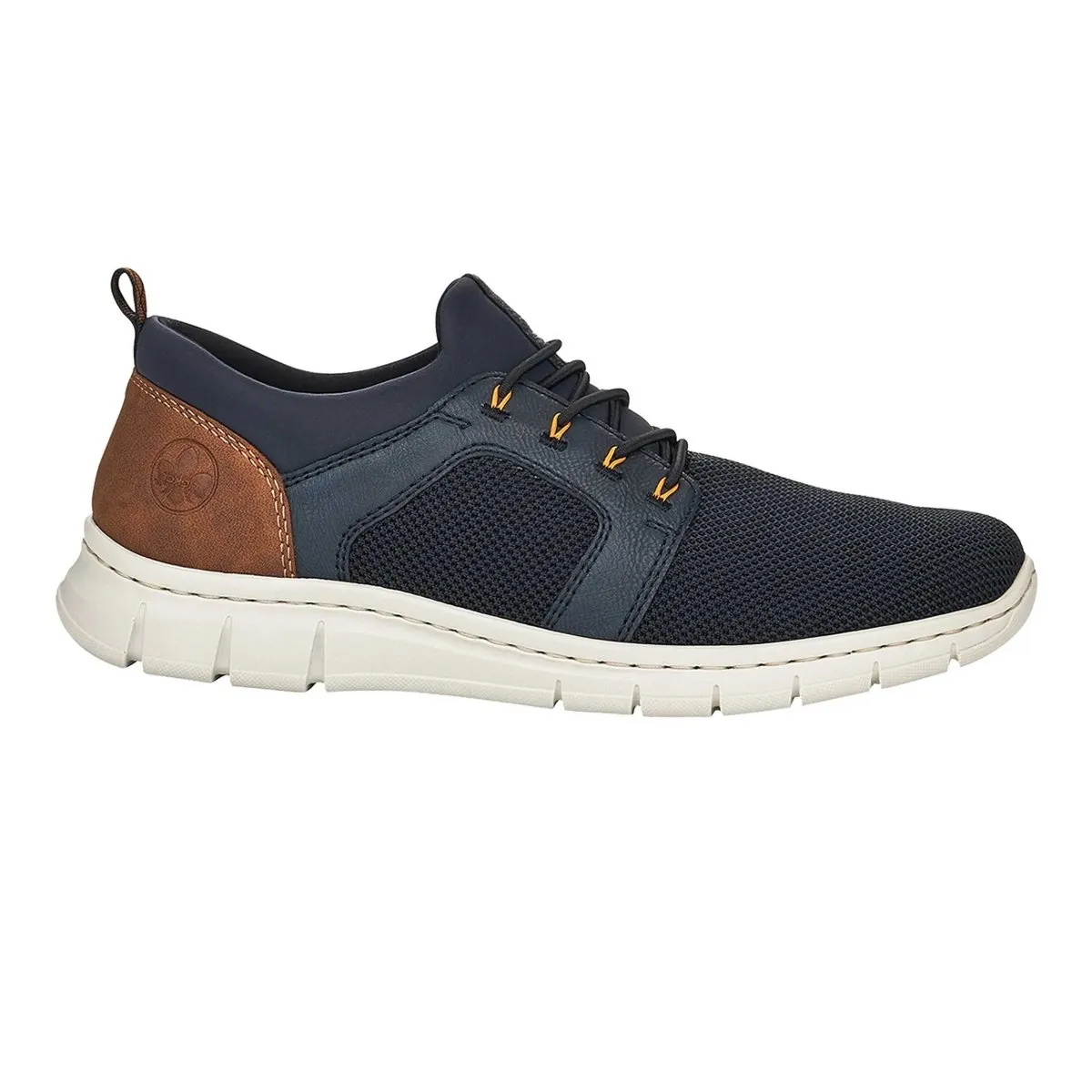Rieker Men's B7796-14 Blue/Tan Fabric Cool Fit Relax Movement