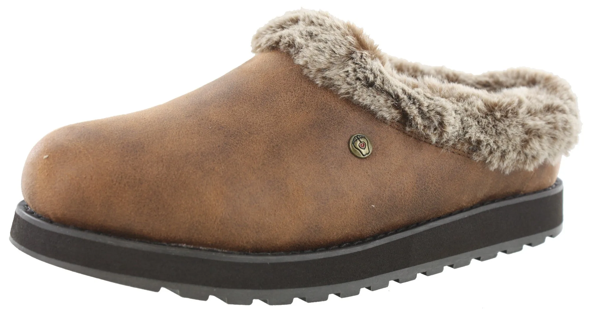 Skechers Women's Bobs Keepsakes R E M Comfort Memory Foam Slippers Outing Ready