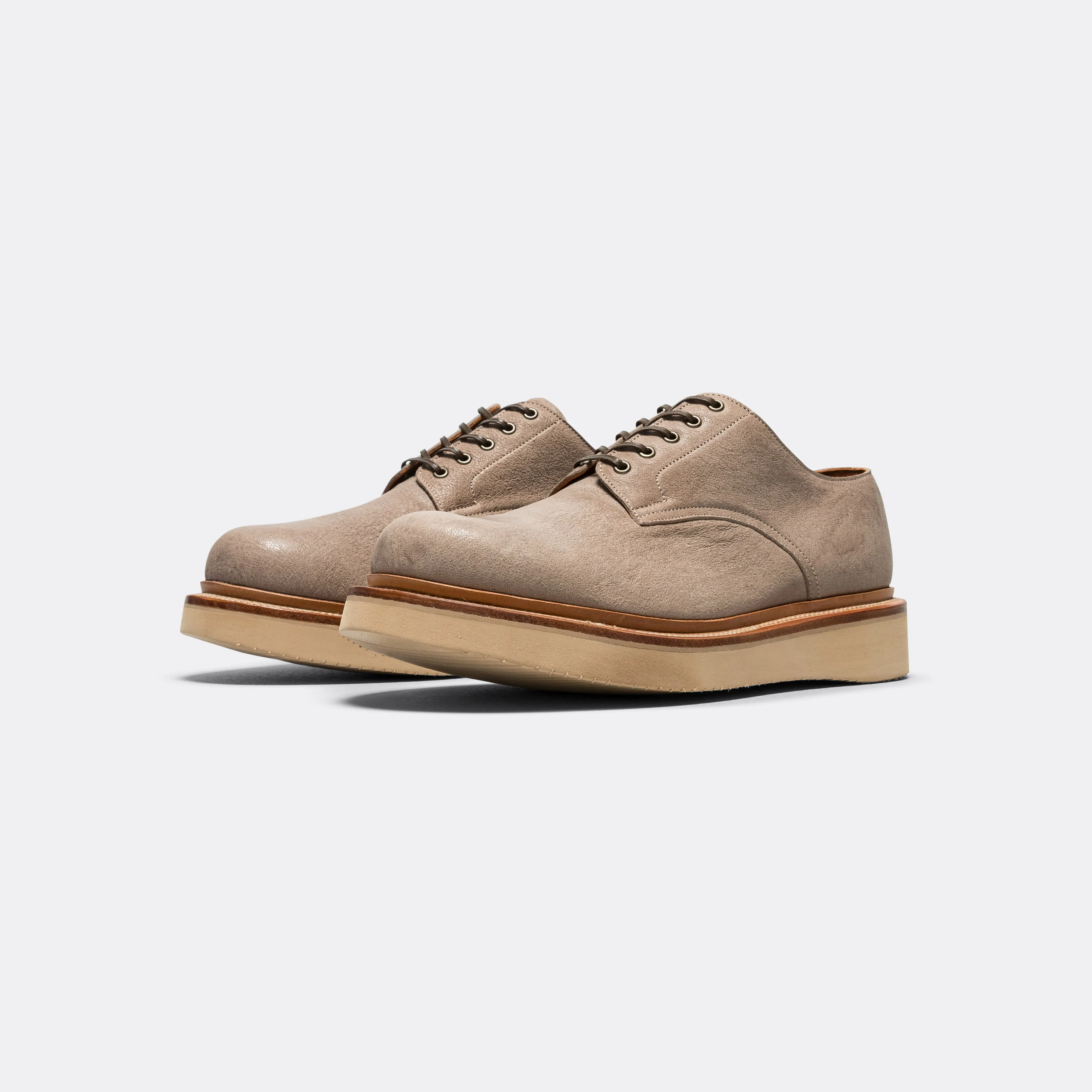 Rockland Blucher by UP THERE - Washed Ram Grey Casual Ease Moisture Wicking Linings