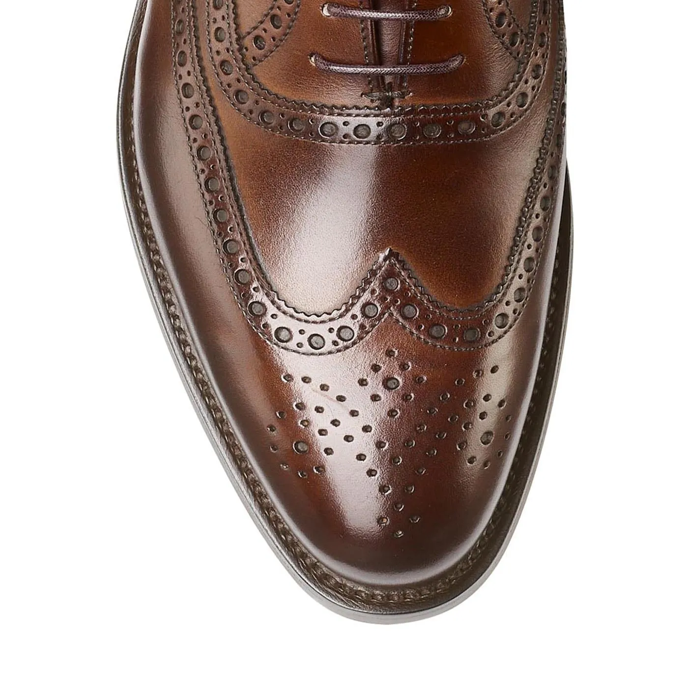 Navy Oxfords Durable Build Westgate 2 Dark Brown Burnished Calf