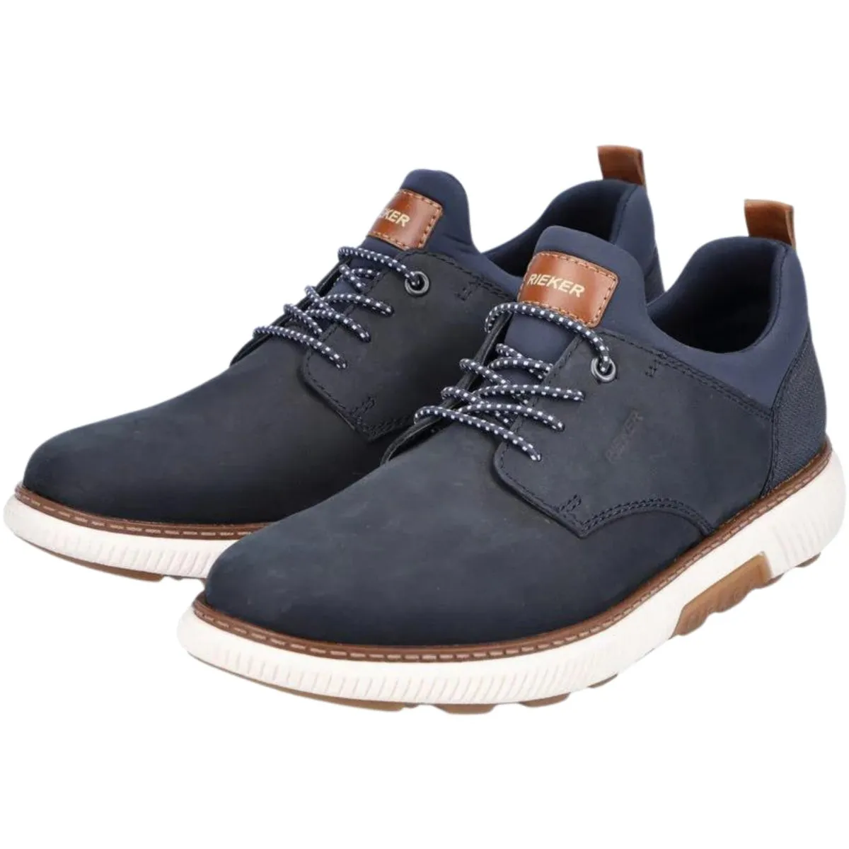 Rieker Men's B3360-14 Stan Navy Nubuck Fashion Fit Smooth Lines