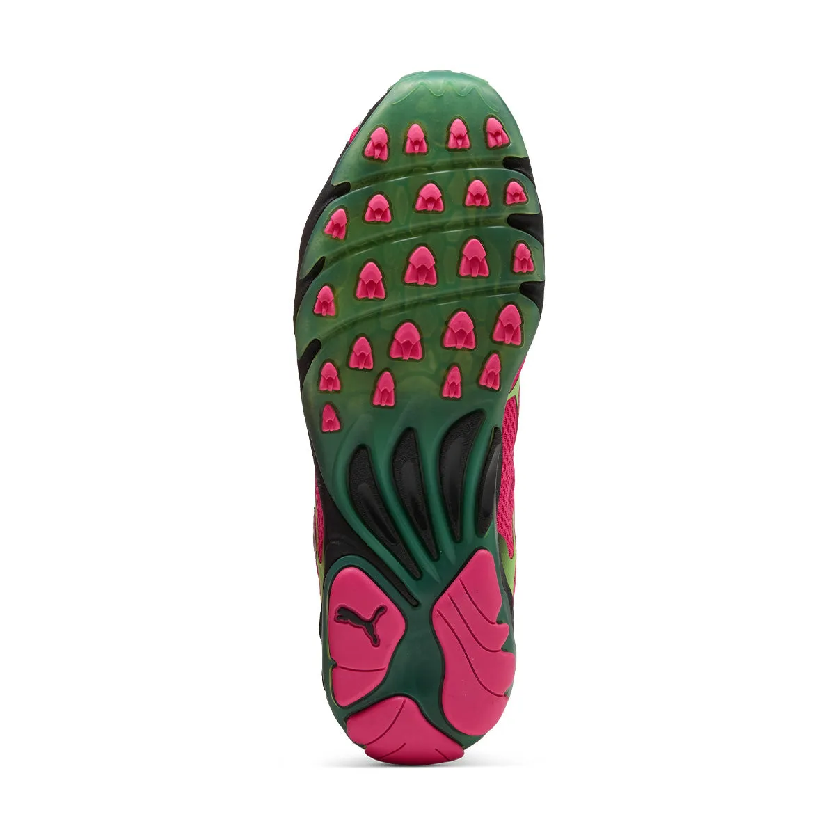 Inhale 'Fluro Pink Pes Green Glare' Ventilation Perforations PaddedTongue