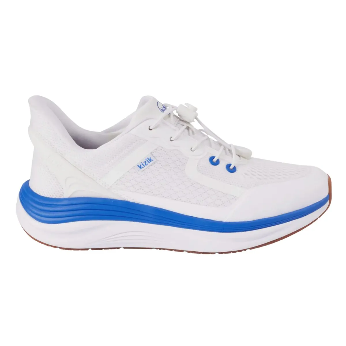 Premium Leather Kizik Men's London Bright White/Super Sonic
