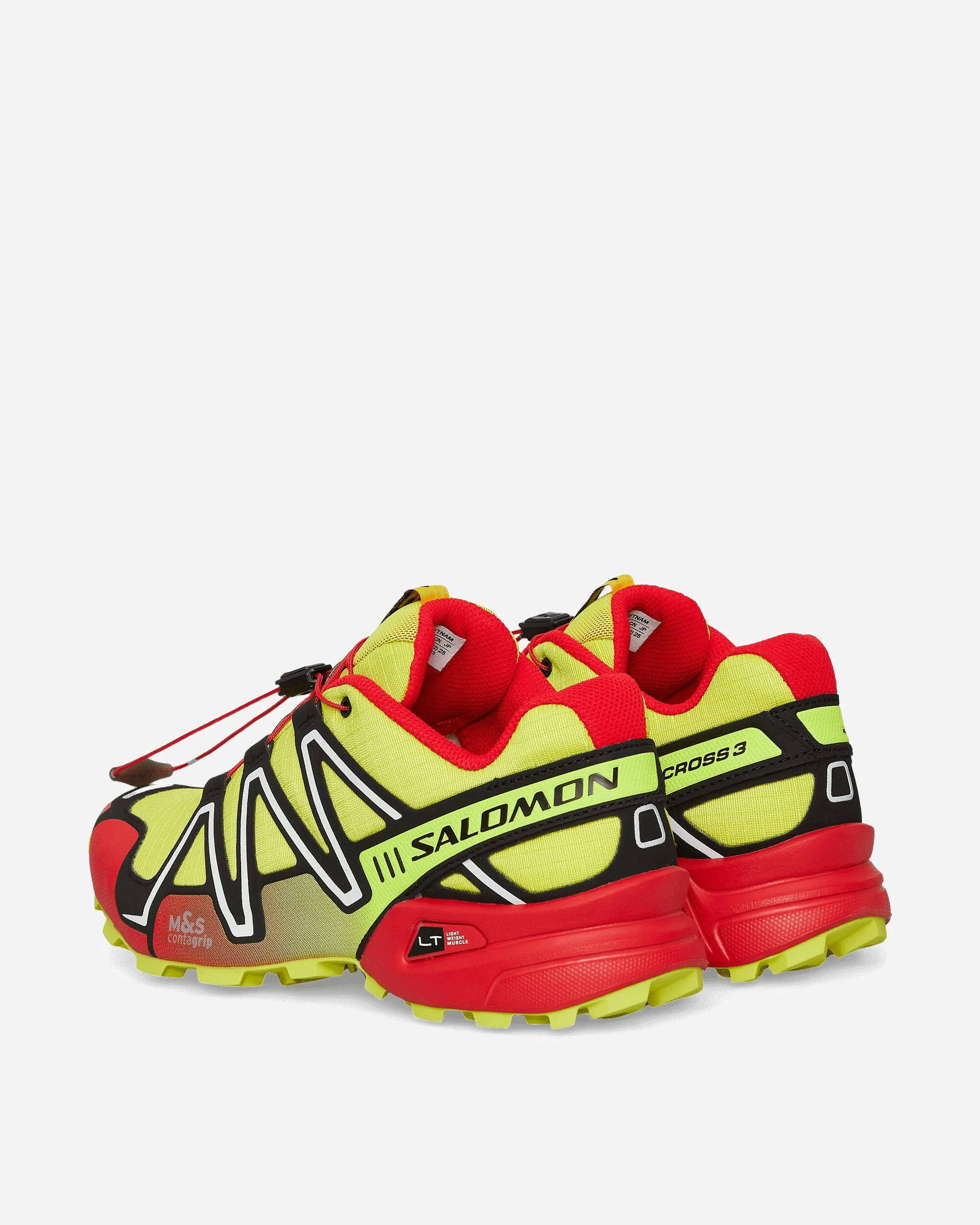 Comfortable Footbed Speedcross 3 Sneakers Sulphur Spring / High Risk Red / Black