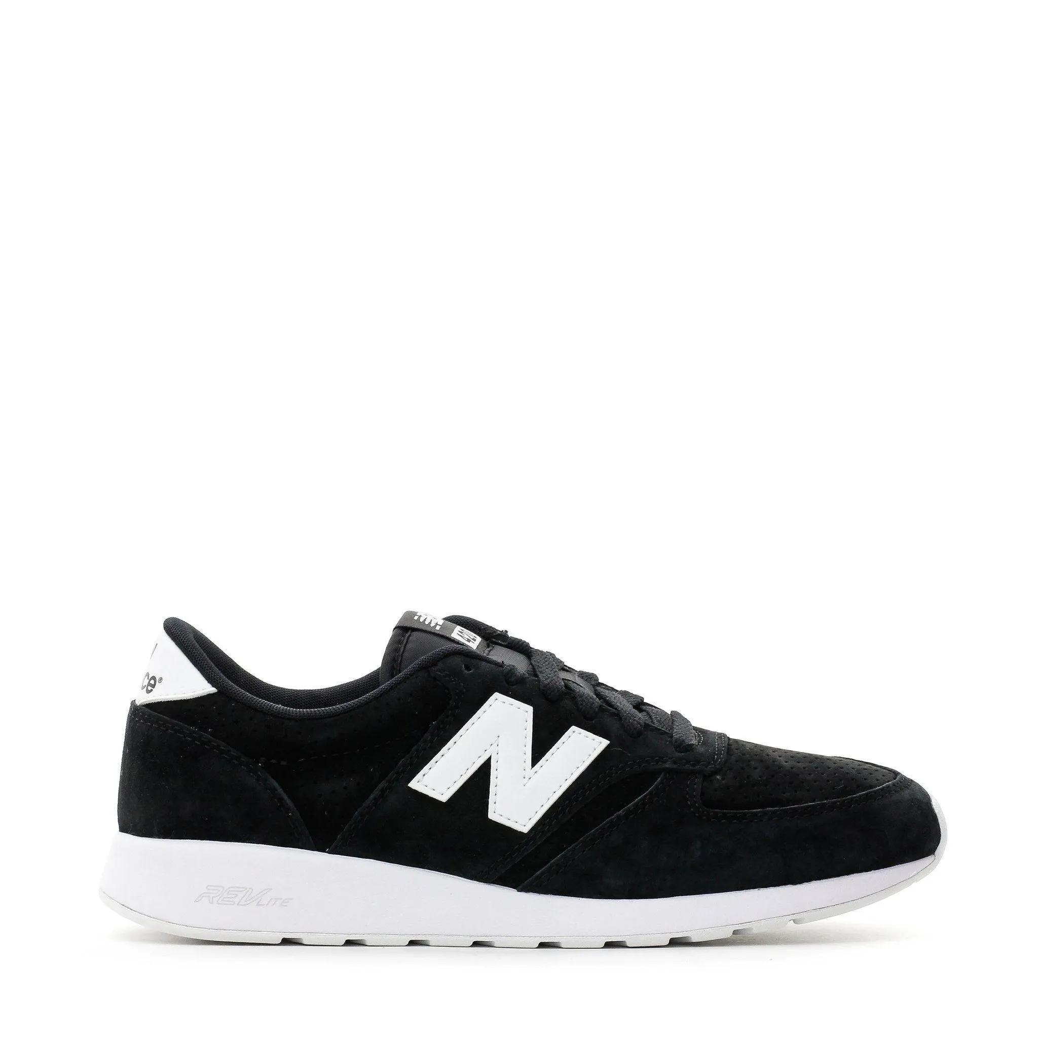 minimalist running shoes NEW BALANCE LIFESTYLE RE-ENGINEERED REVLITE BLACK WHITE SUEDE MRL420SN ***