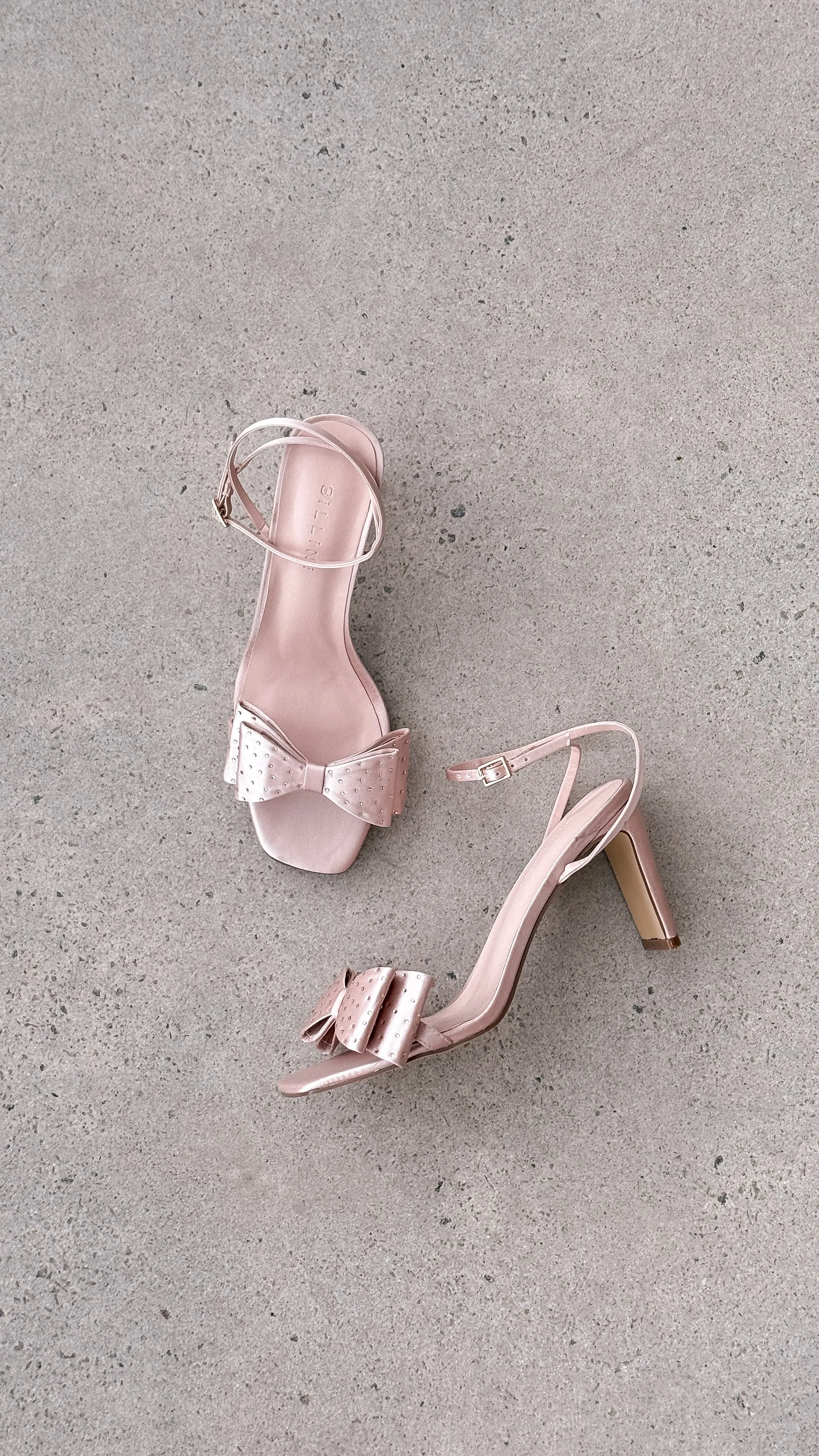 Sabbine Heel - Champagne Minimalist Style Luxury Footwear