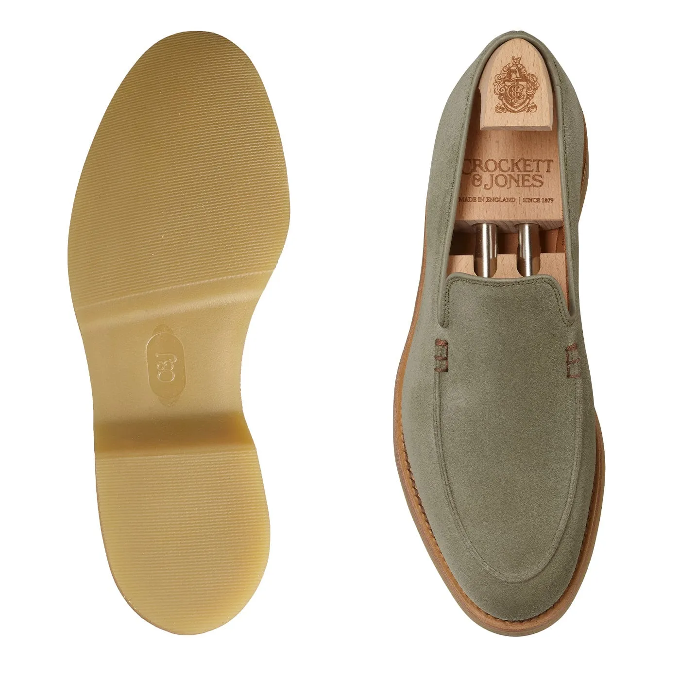 Comfortable leather Dinner Outing Salcombe 2 Pistachio Suede