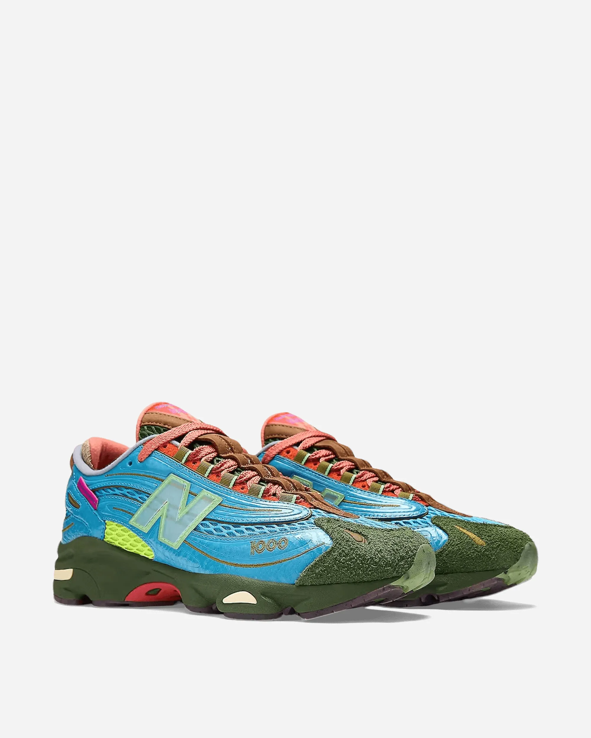 Salehe Bembury 1000 Sneakers Blue / Lime / Red Any Weather Tide Path
