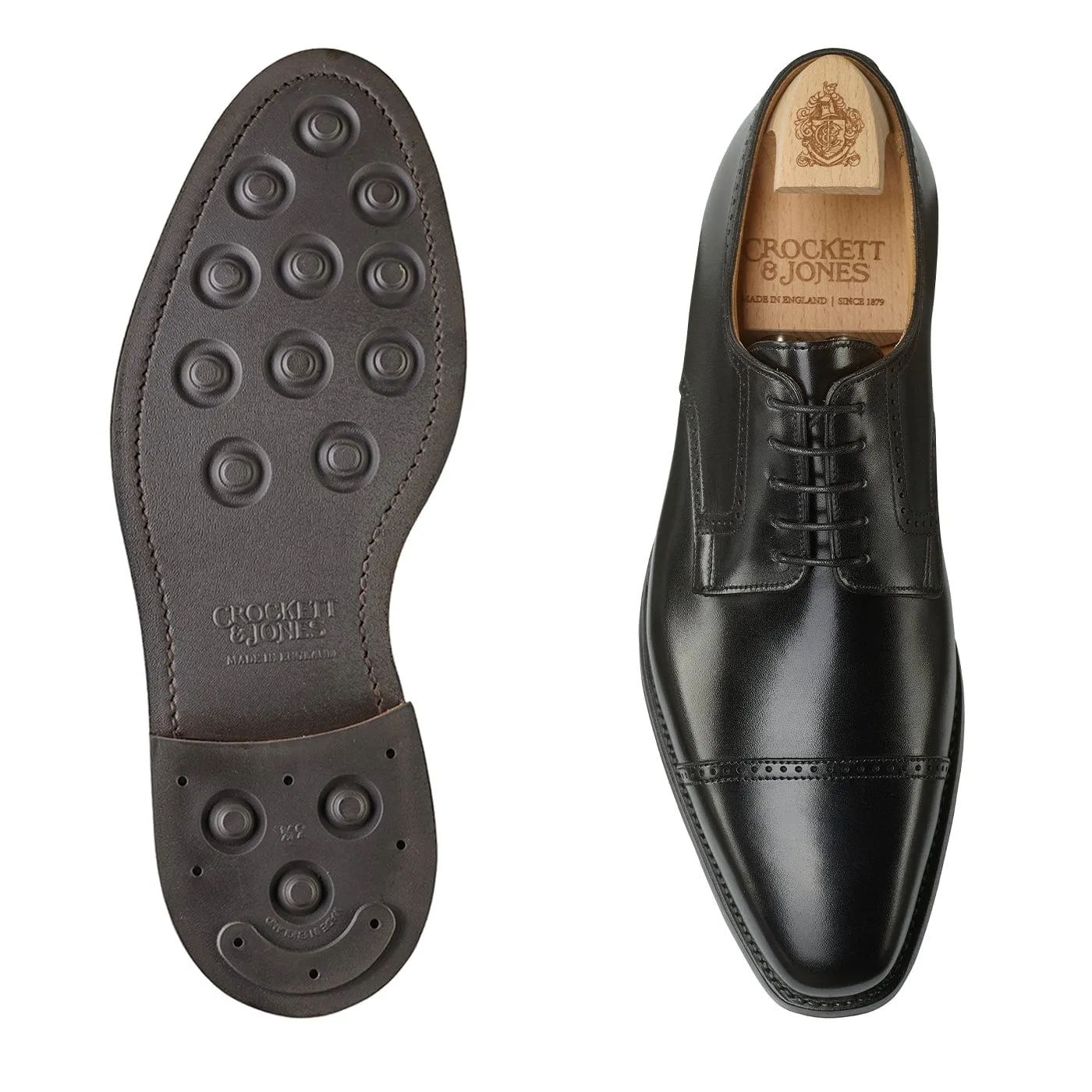 Salisbury Black Calf Lightweight Slim Fit Classic Lace