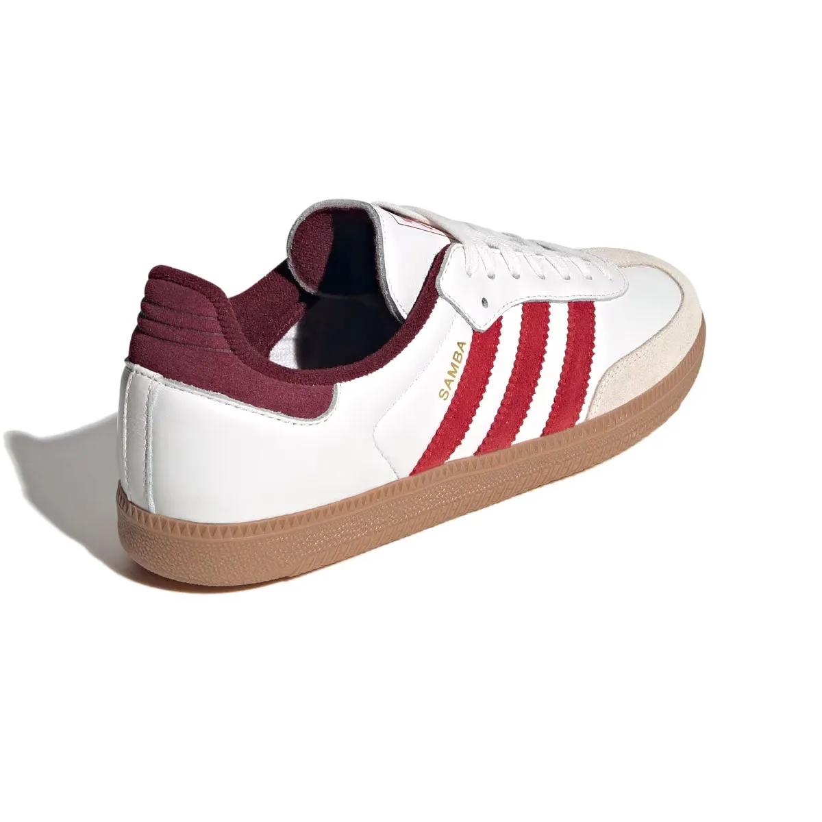 Samba OG 'Core White Better Scarlet' Ankle Support Design