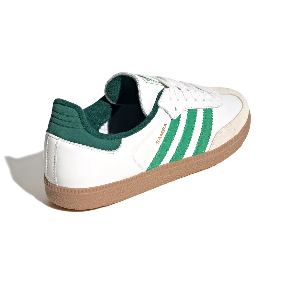 Samba OG 'Core White Green' Rubber Tread Ankle Support Features