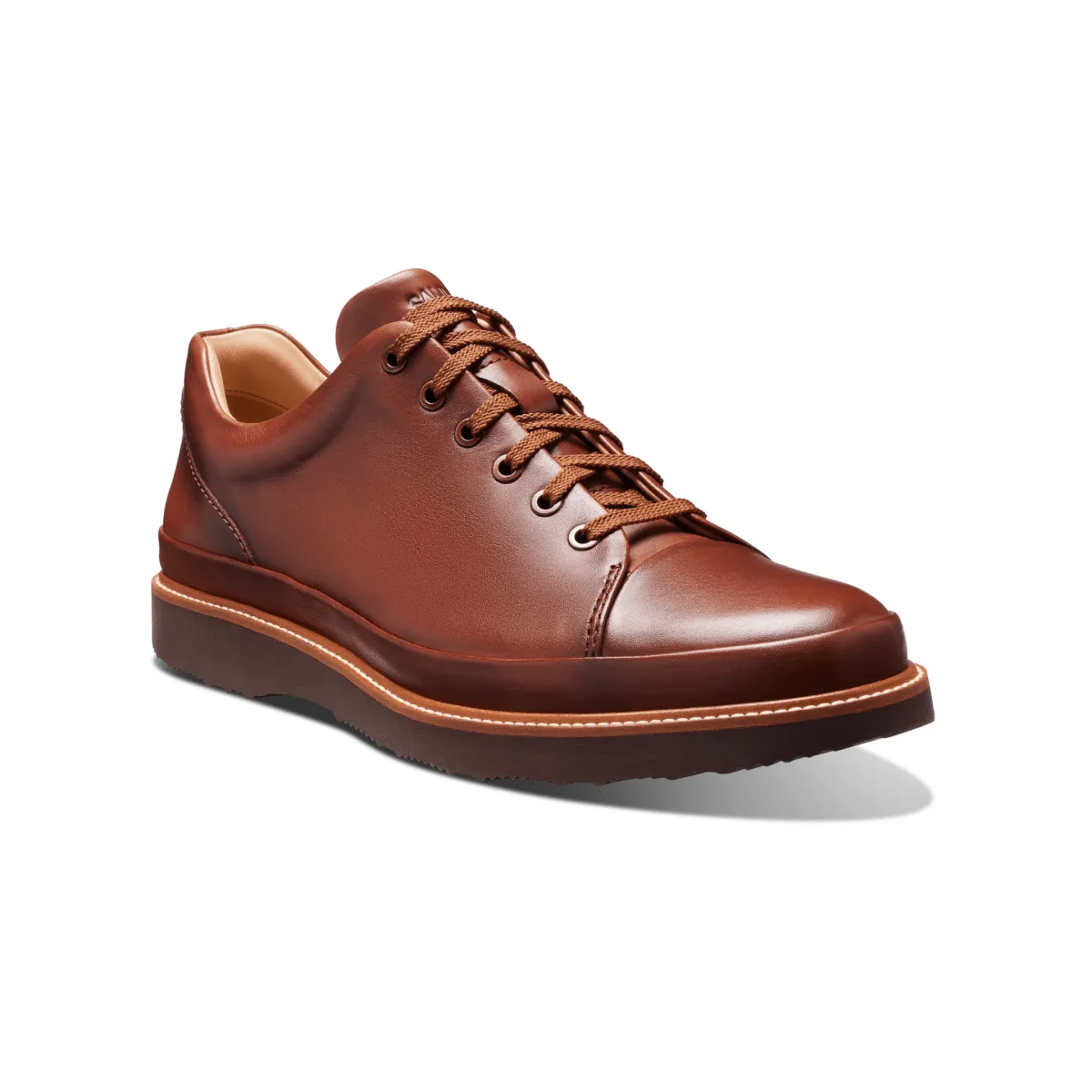 Samuel Hubbard Men's Dress Fast Cognac Leather synthetic material Flat Style