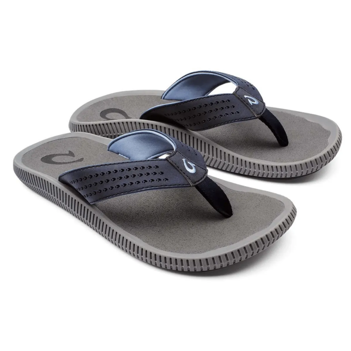 OluKai Men's Ulele Blue Depth/Charcoal Walking Comfort Breath Mesh