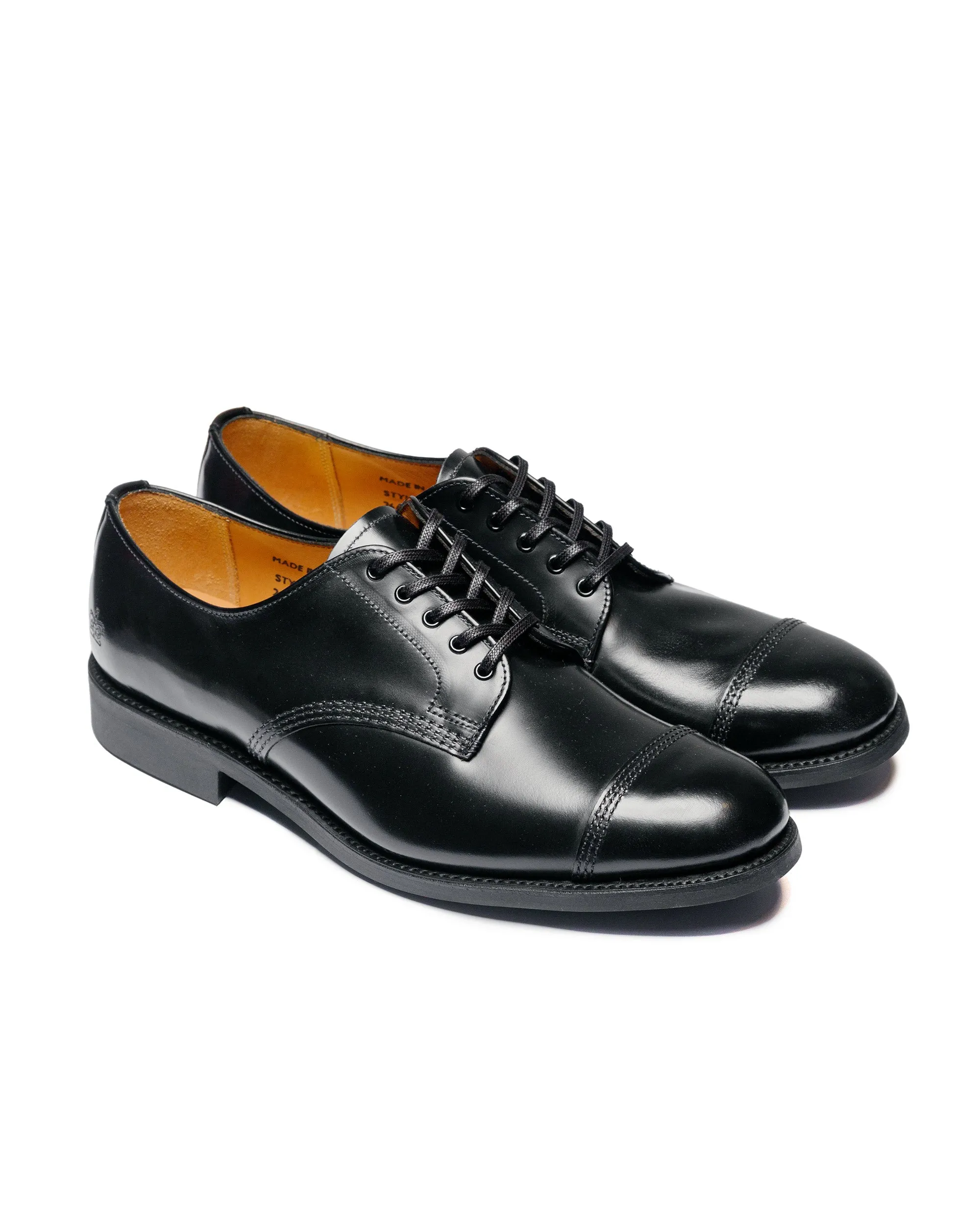 Sanders 1128B Military Derby Shoe Black Zero Pressure weekend use