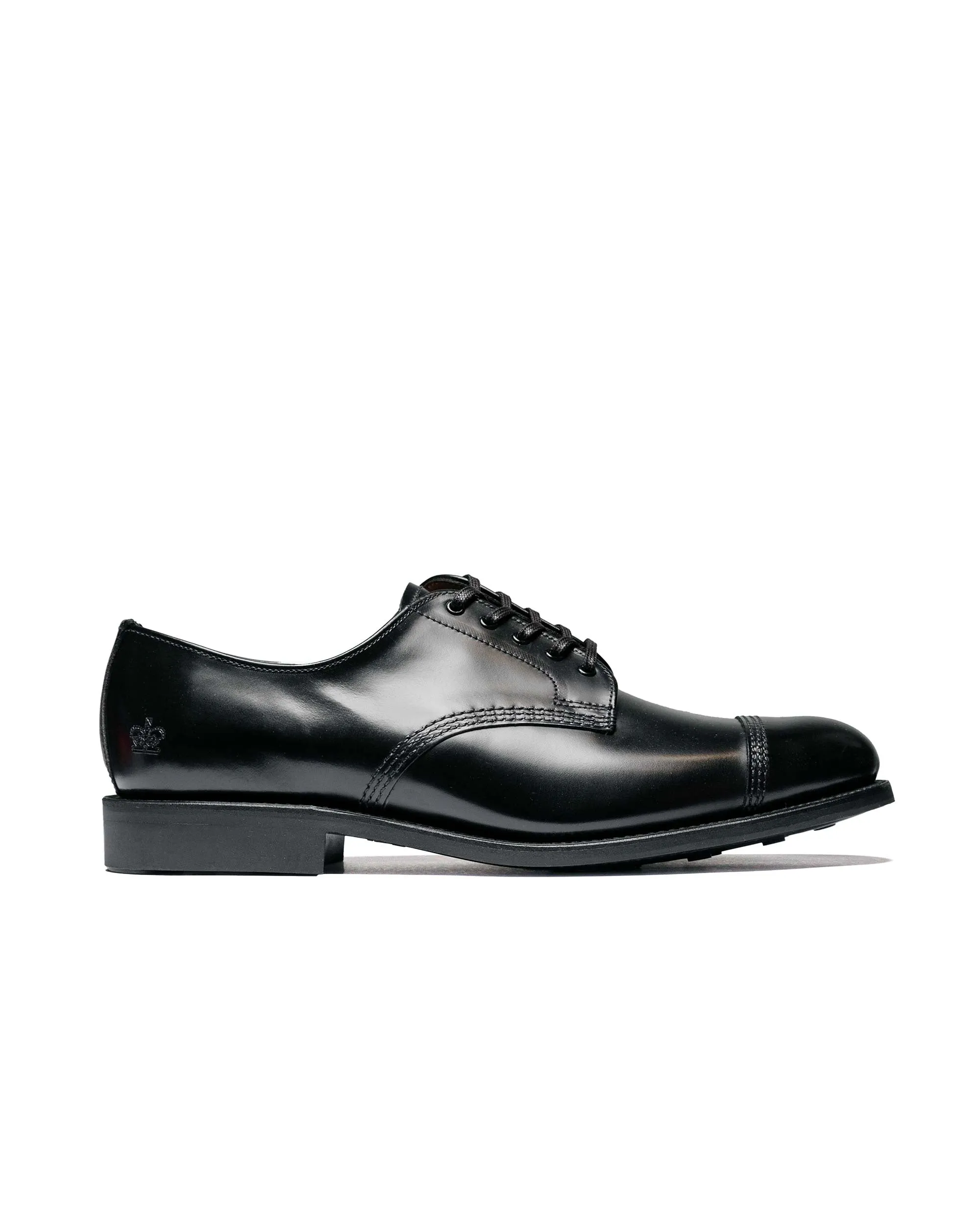 Plan Step Sanders 1128B Military Derby Shoe Black
