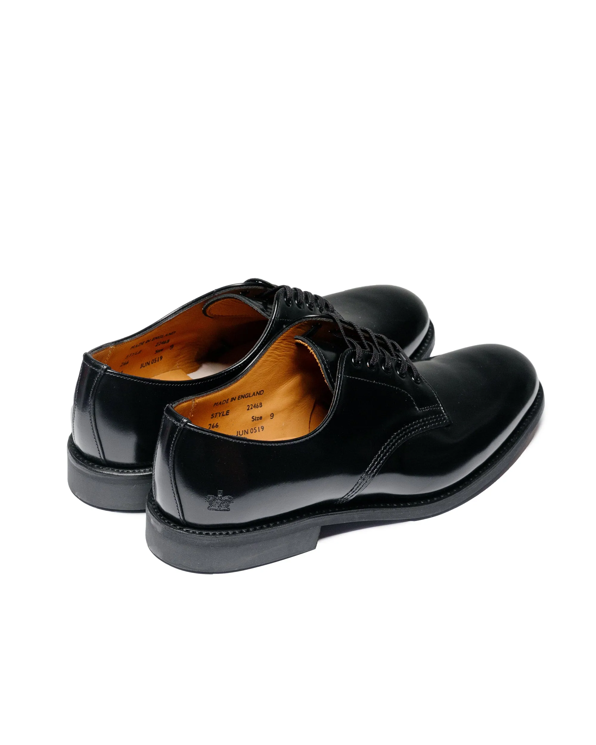 Everyday Fit Sanders 2246B Military Officer Shoe Black