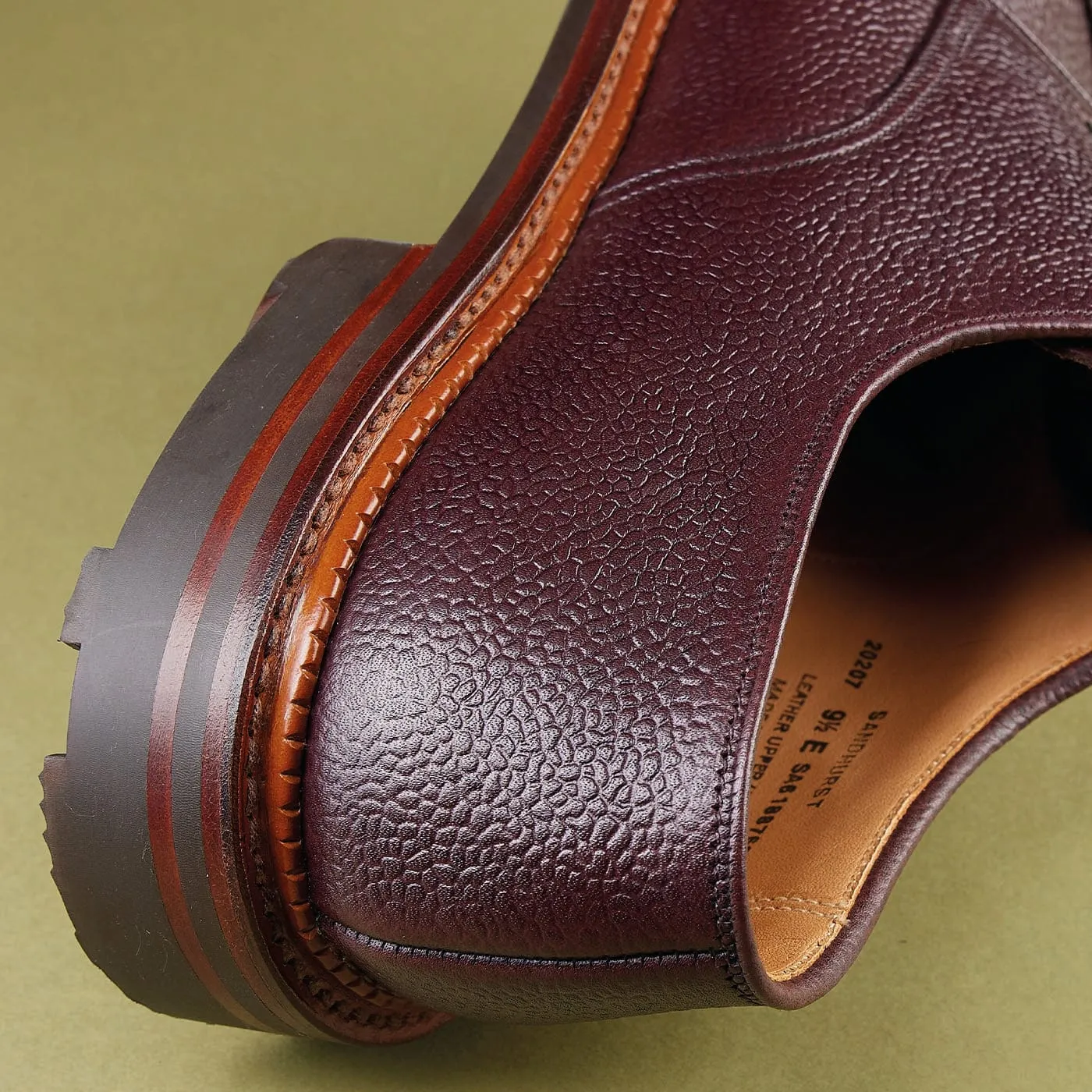 Sandhurst Oxblood Zug Grain Gentle Arch Support