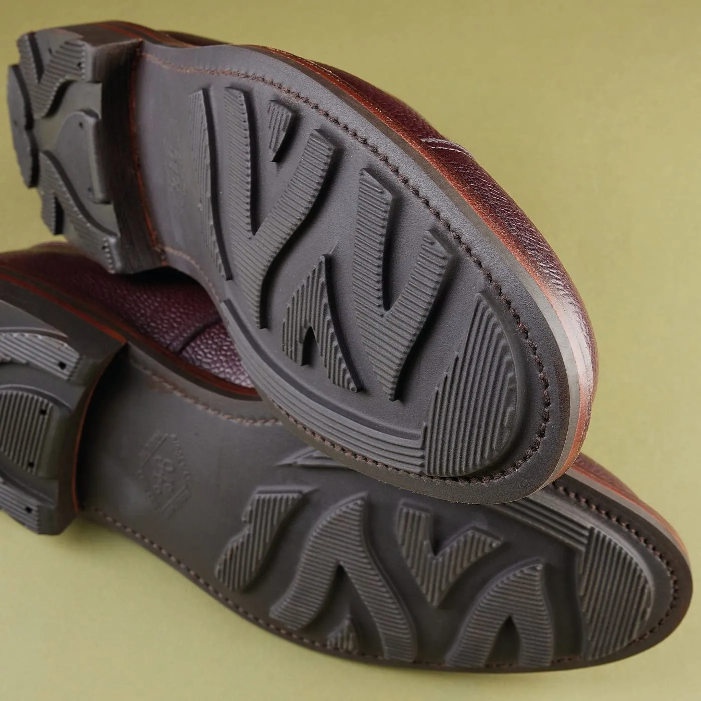Sandhurst Oxblood Zug Grain Formal Shoes