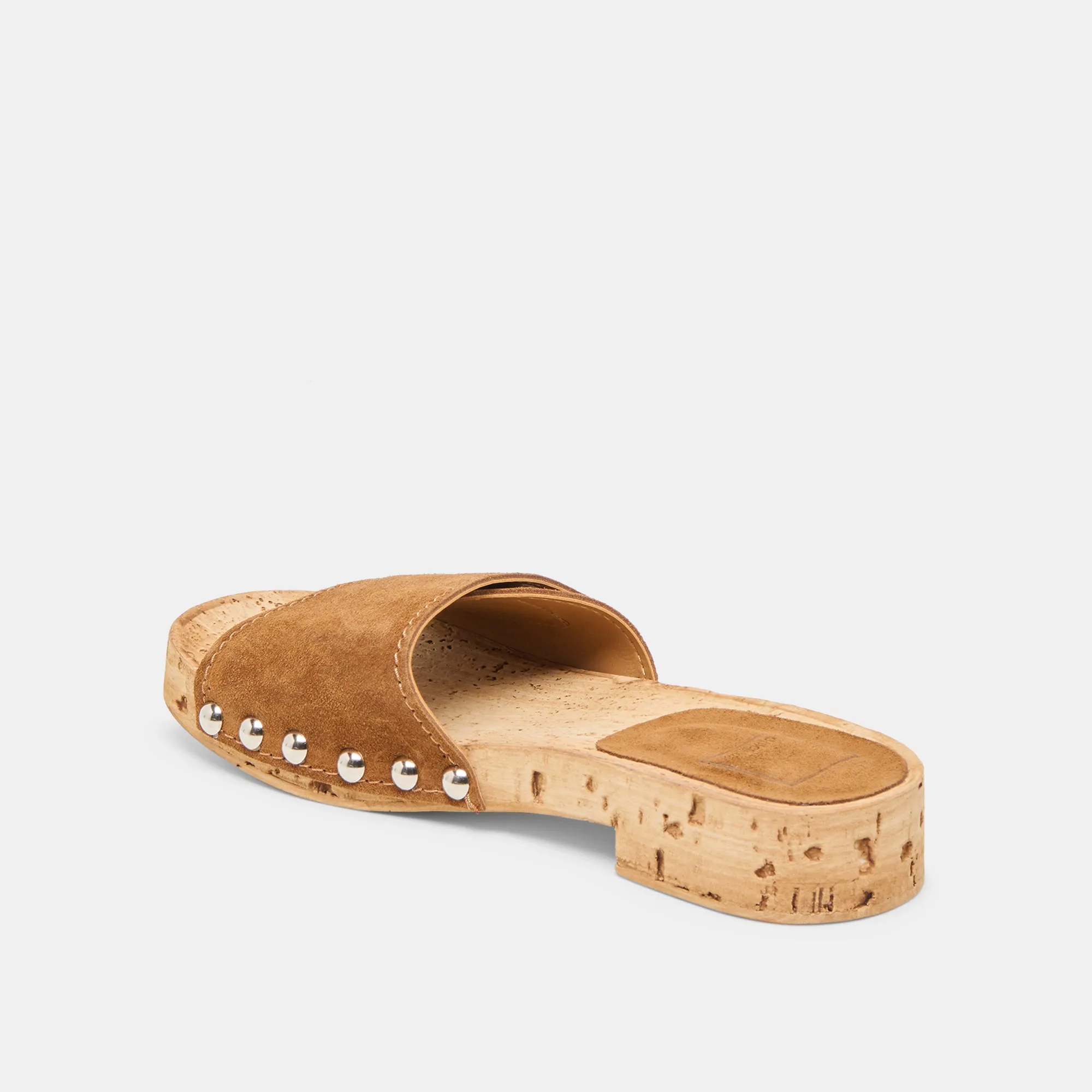 SANDY SANDALS CHESTNUT SUEDE Lace-Up Heels