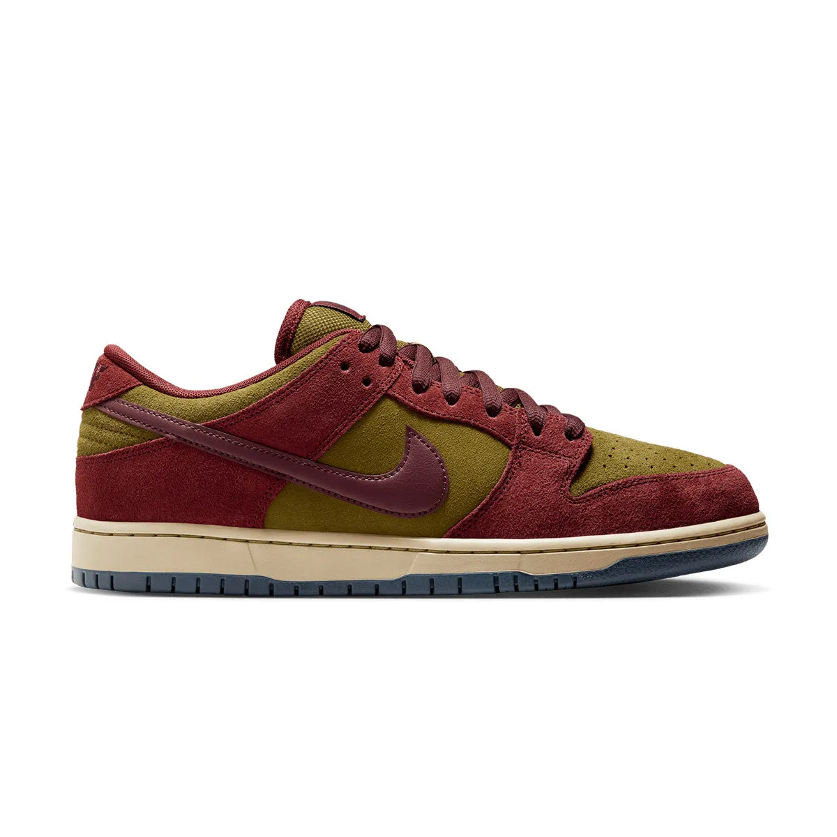 SB Dunk Low Pro 'Dark Team Red Olive Flak' Easy Movement Shock absorption tech