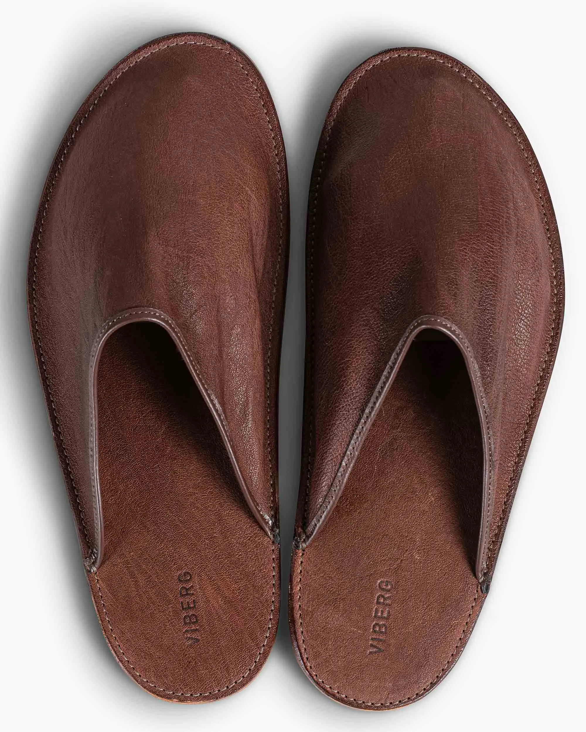 Zero Effort ComfortInsoles Viberg Slide Marrone Washed Kangaroo