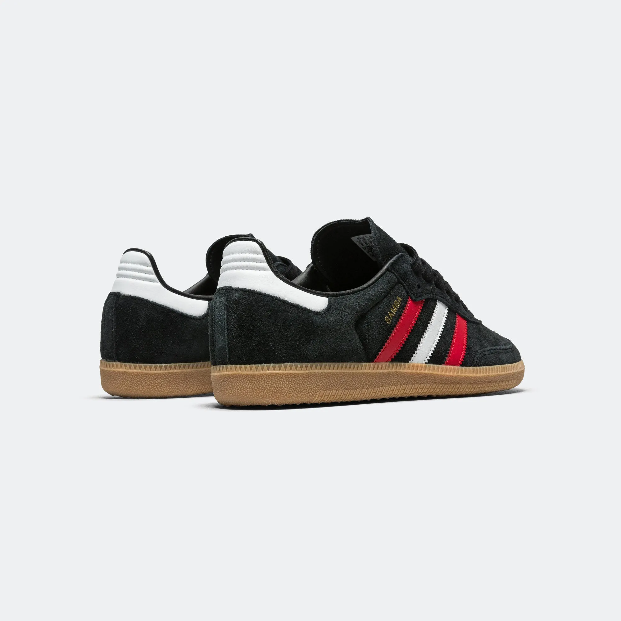 Unisex Fit Slip Guard Samba OG - Core Black/Better Scarlet-Gum