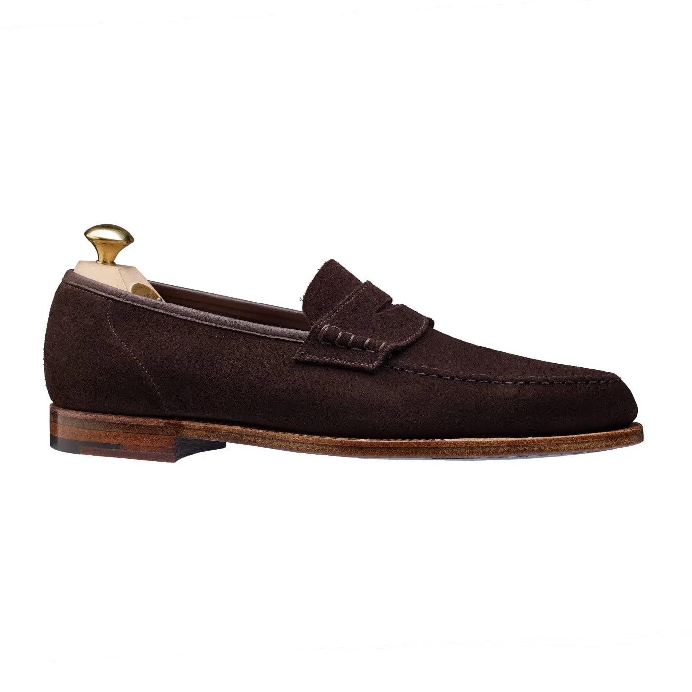 Seaton Dark Oak Suede Hold Step Clear Steps