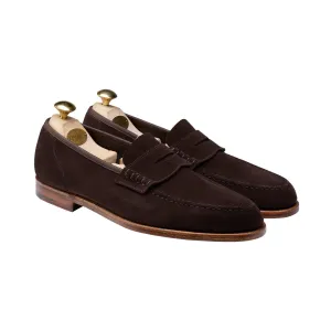 Platform Style Seaton Dark Oak Suede