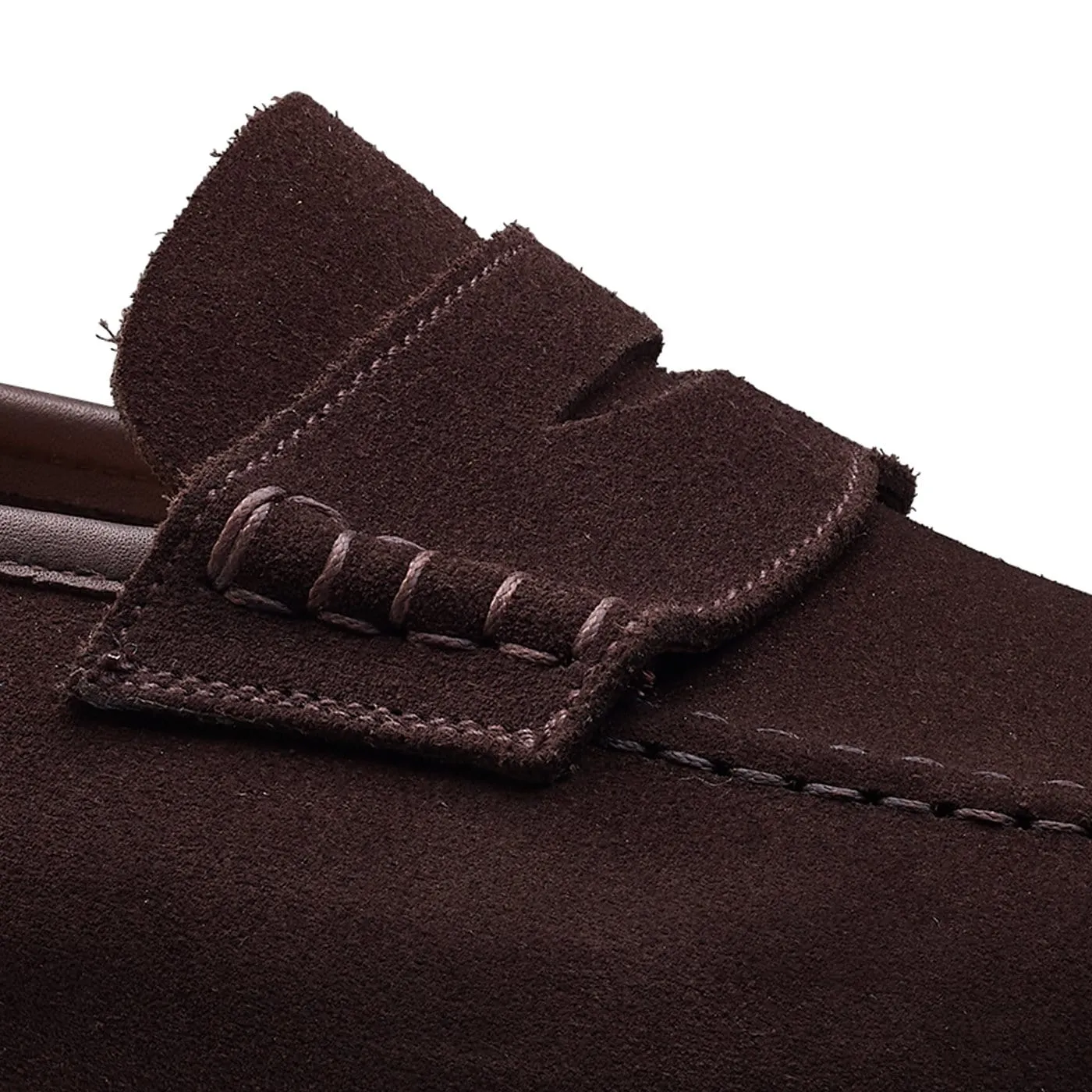Comfortable fit Seaton Dark Oak Suede