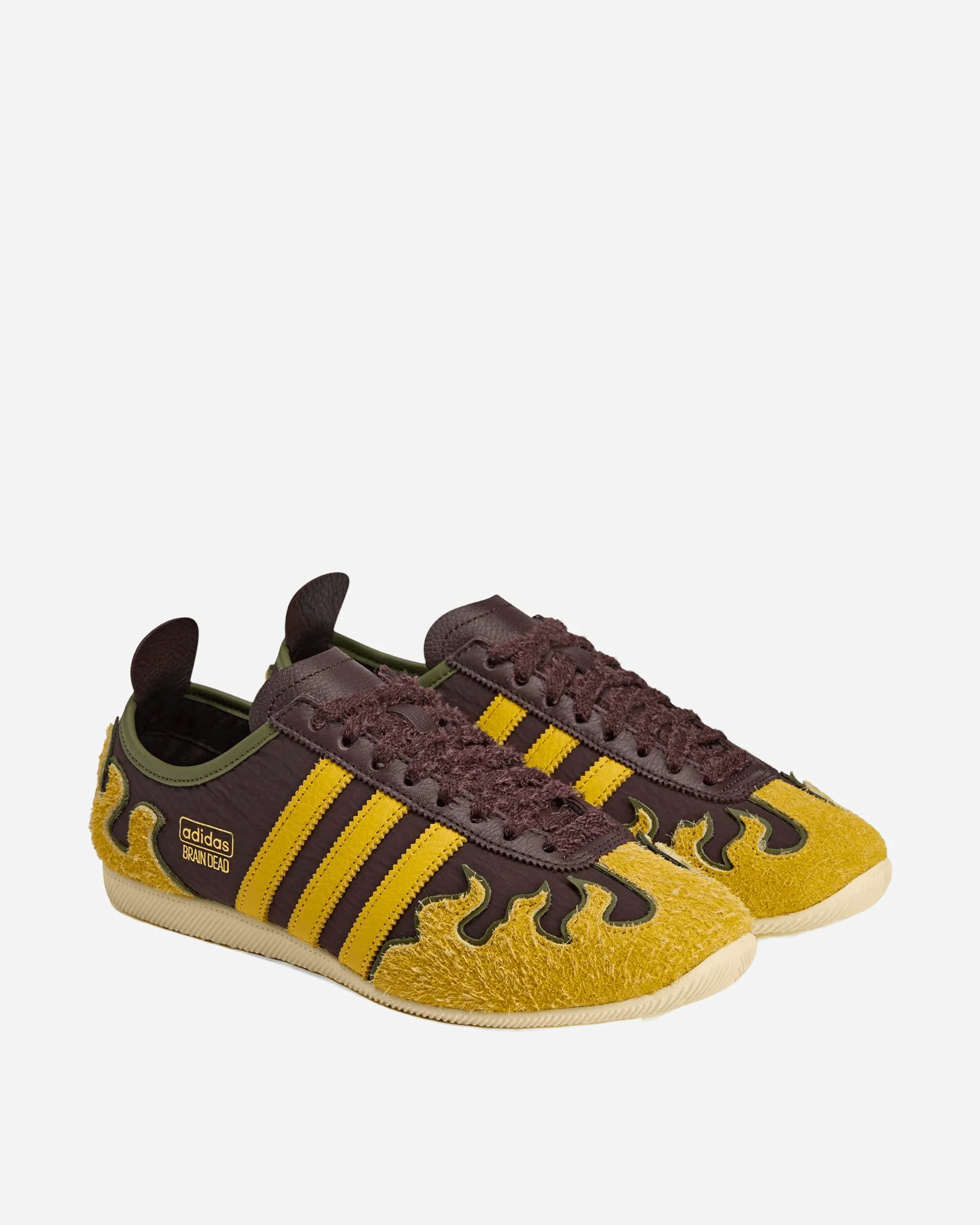 Brain Dead Japan Sneakers Shadow Brown / Yellow Snug Lining
