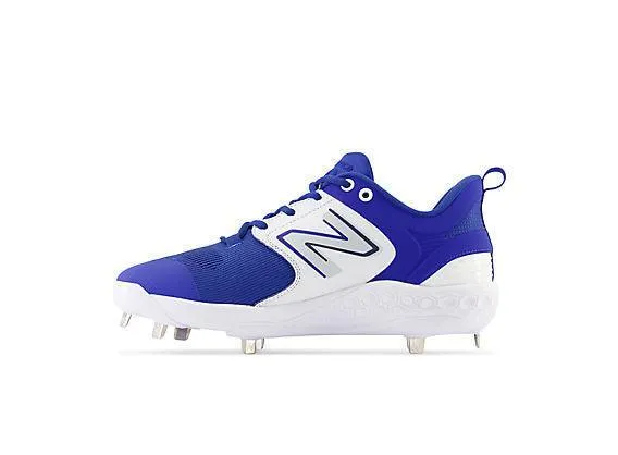 Quick Pull New Balance Men's Fresh Foam X 3000 V6 Metal Baseball Cleats - Royal Blue with White - L3000TB6
