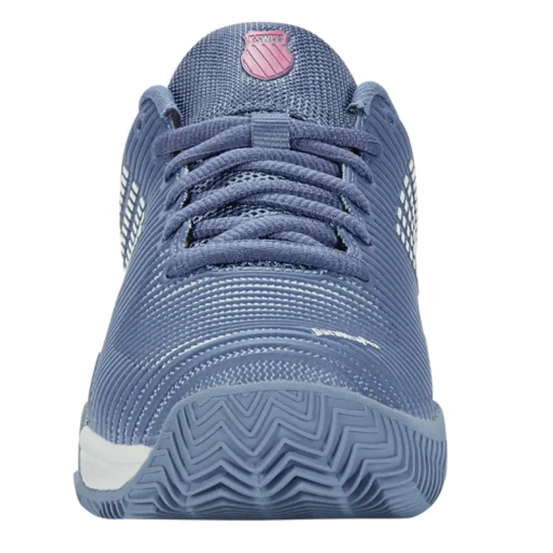 Busy Commuters K Swiss Hypercourt AC Express 2 Hardcourt Womens Tennis Shoes - Infinity / Blue Blush / Carmine Rose
