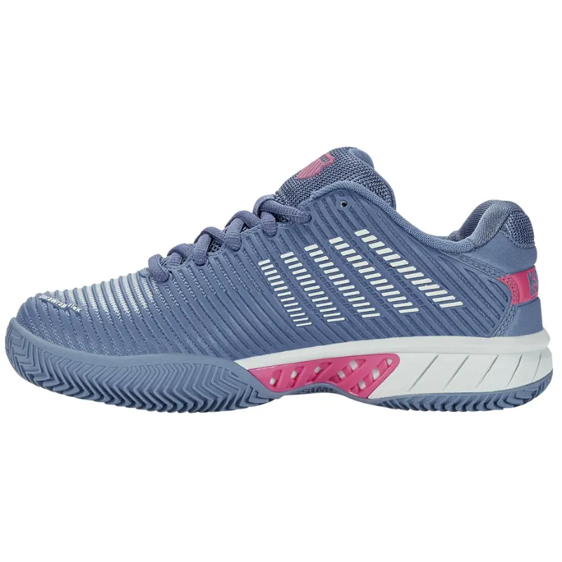K Swiss Hypercourt AC Express 2 Hardcourt Womens Tennis Shoes - Infinity / Blue Blush / Carmine Rose Anti Slip