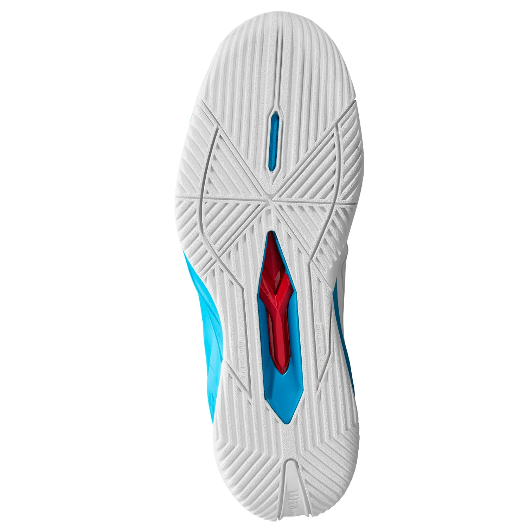 On The Go Rubber Outsole Wilson RUSH PRO 4.5 OZ Mens Tennis Shoes - White/White/Ato
