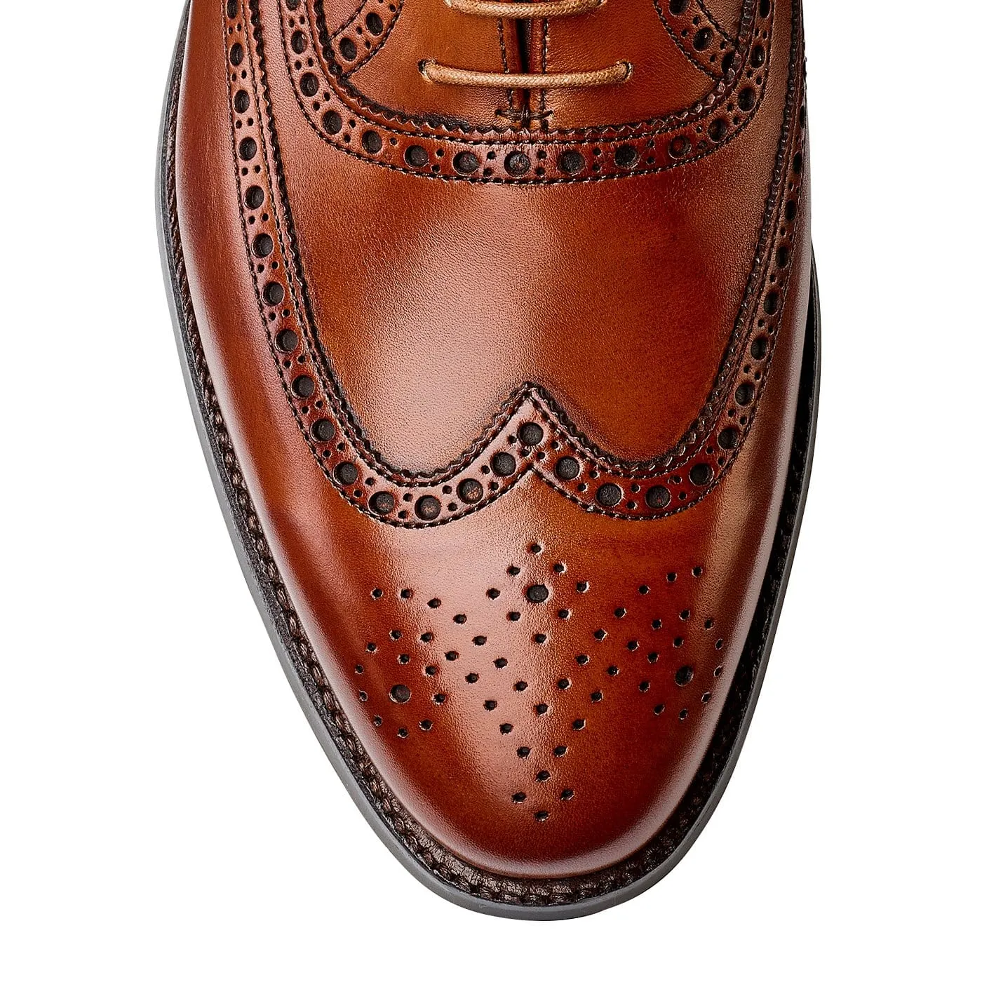 Blue Collar Oxfords Designer Oxfords Westgate 2 Tan Burnished Calf