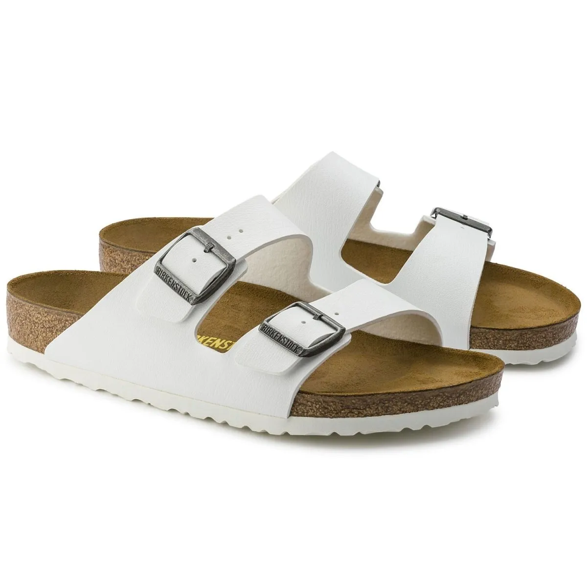 Birkenstock Men's Arizona White Birko-Flor Running Comfort Summer Vibe