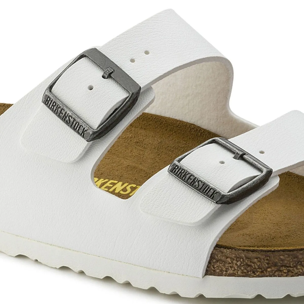 Birkenstock Men's Arizona White Birko-Flor Functional Fit Stylish