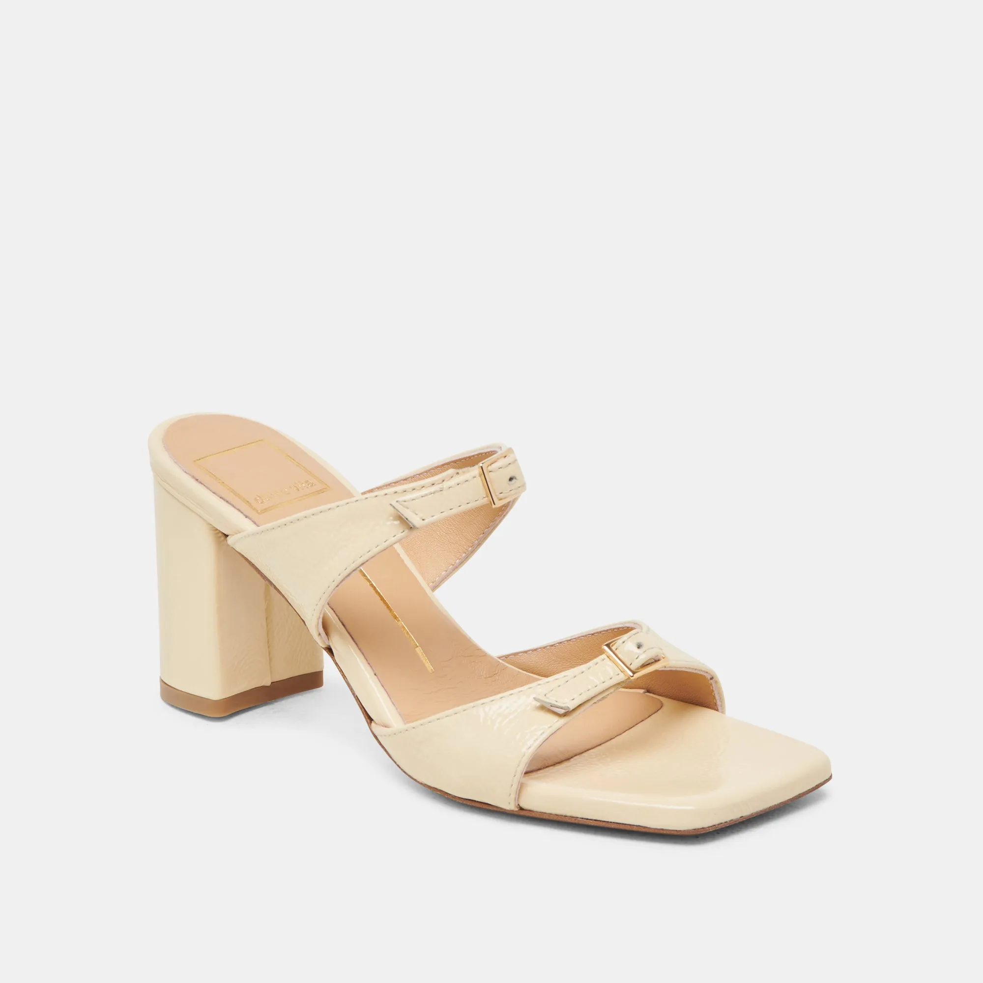 Occasion Shoes High Heel Shoes SHANE HEELS LIGHT YELLOW CRINKLE PATENT