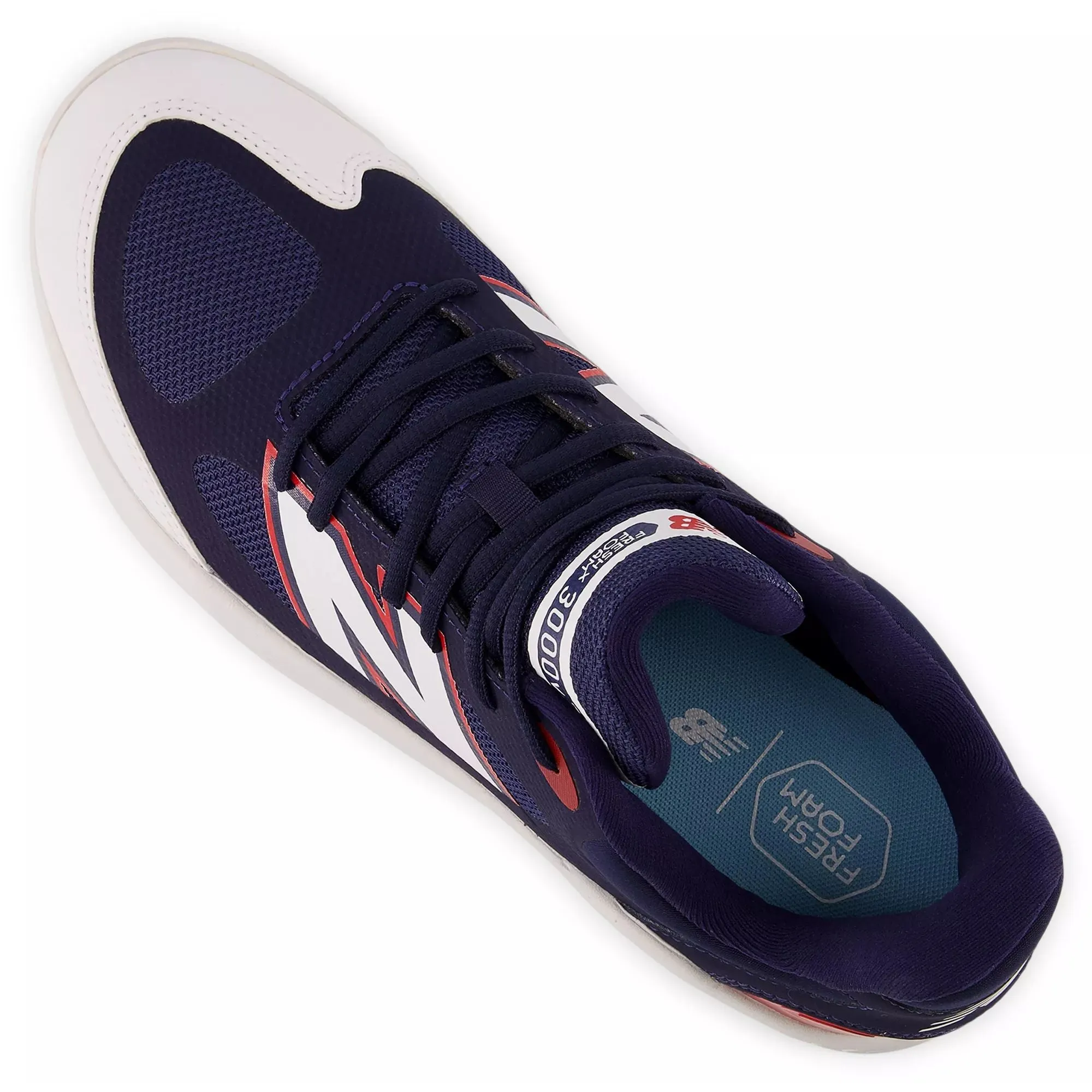 New Balance Men's Fresh Foam 3000 v7 Turf Baseball Shoes - Navy/White/Red - T3000RB7 Lightweight Build