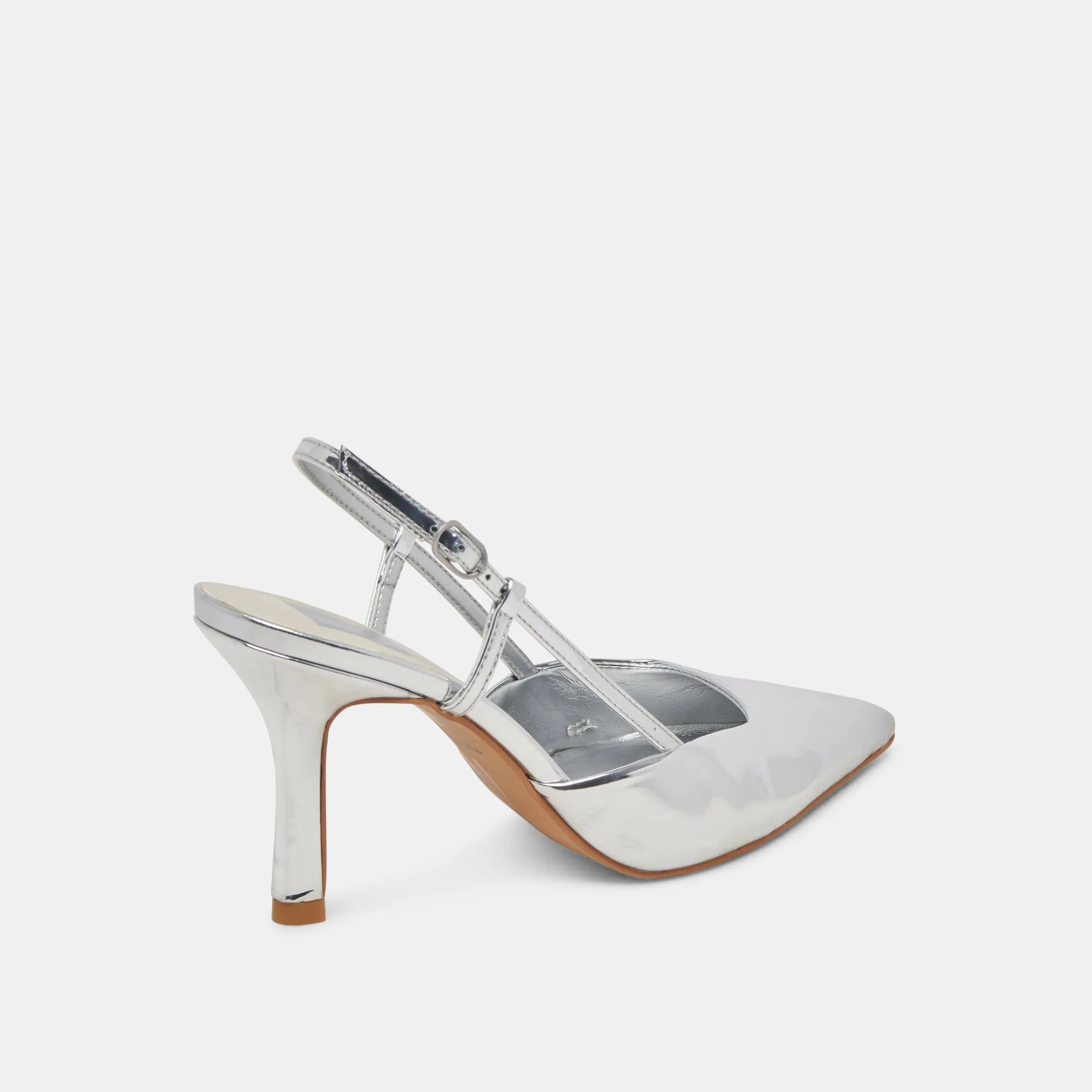 pointed heel sandals casual daily wear KIM HEELS SILVER STELLA
