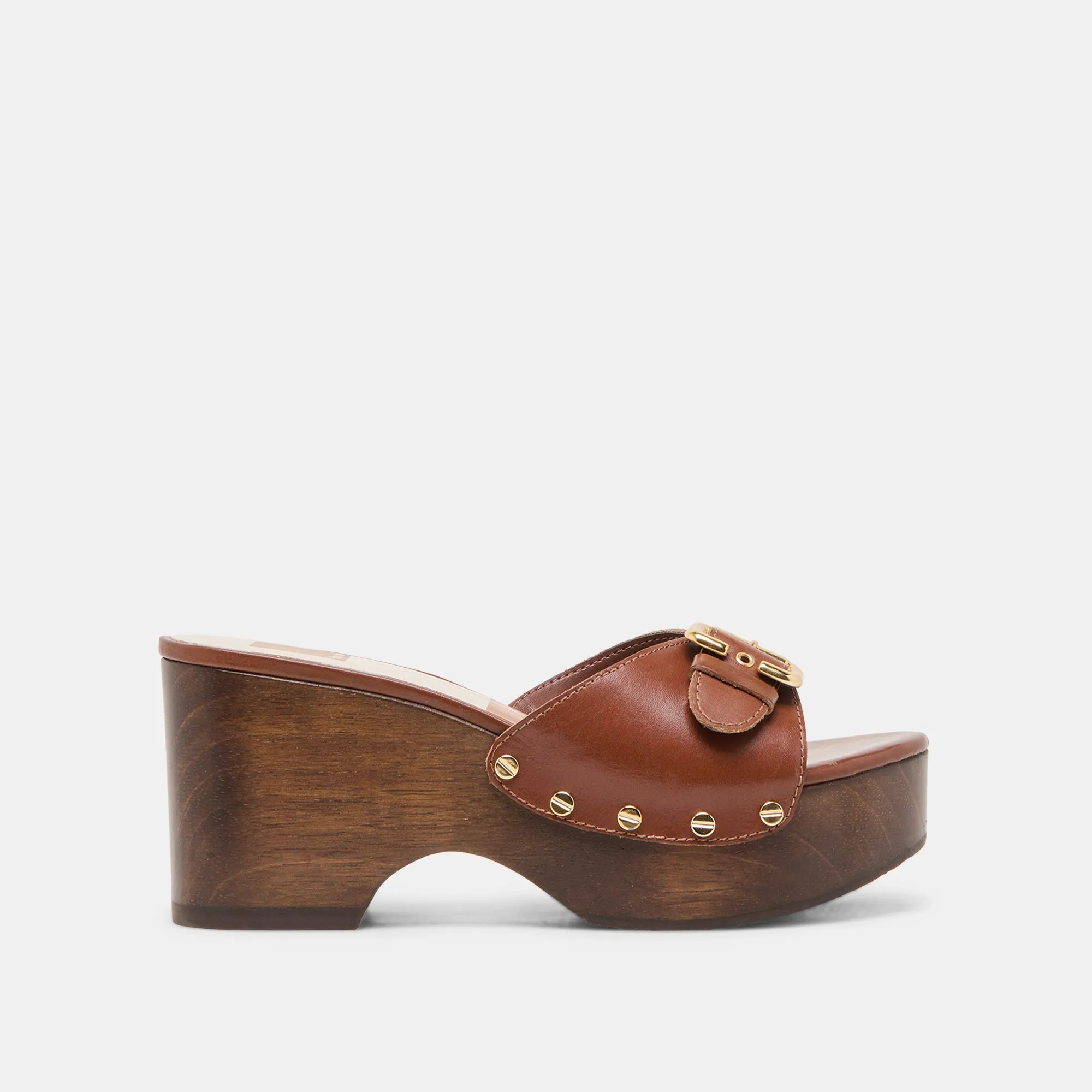 Stiletto Heel Soft Material YALAH HEELS BROWN LEATHER