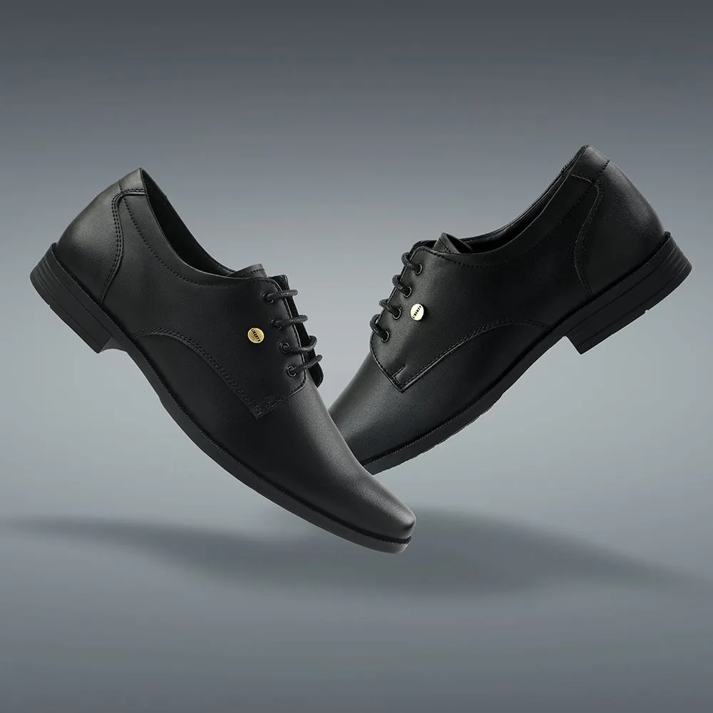 Outdoor Event Cushioned Step Fortune Black Formal Lacing Derby Shoes For Men BENSTOCK1E By Liberty
