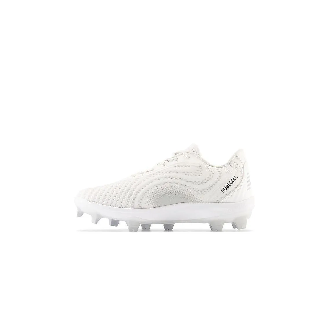 High Quality Leather New Balance Men's FuelCell 4040 V7 Molded Baseball Cleats - Optic White / Raincloud - PL4040W7