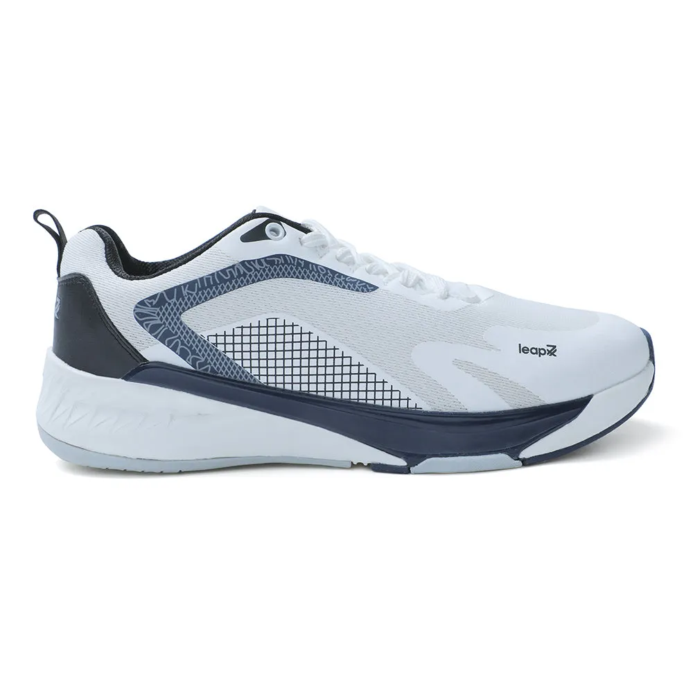 Leap7x Sports White Running Shoes For Mens EVELSTER-E By Liberty Responsive cushioning beach - volleyball running shoes