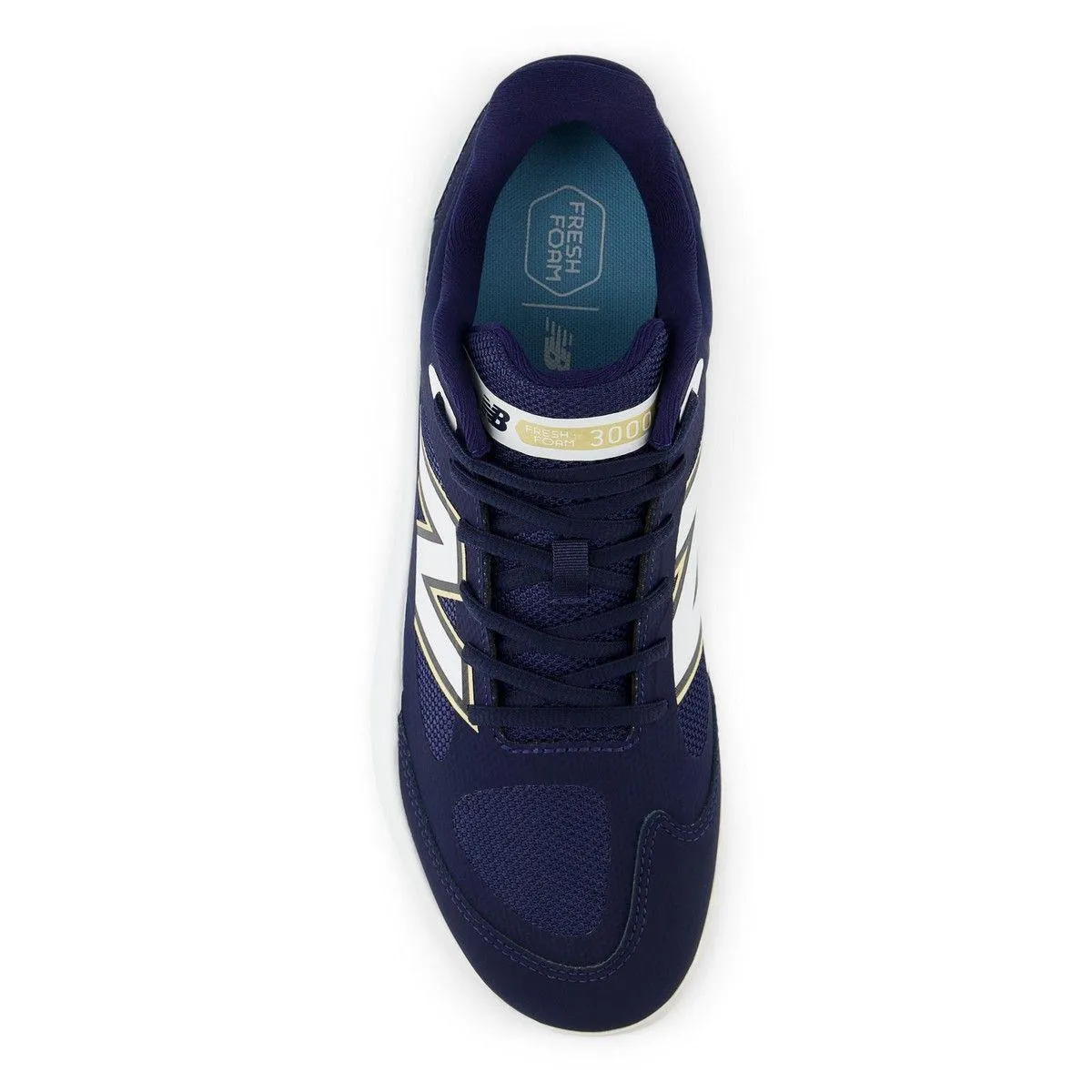 New Balance Men's Fresh Foam 3000 v7 Turf Baseball Shoes - Navy - T3000TN7 Skin Hug