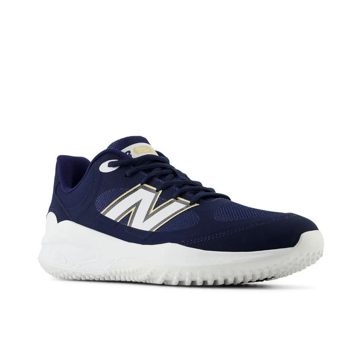 Minimal Silhouette Polyester New Balance Men's Fresh Foam 3000 v7 Turf Baseball Shoes - Navy - T3000TN7